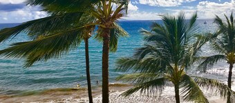 Oceanfront Sugar Beach Resort renoverade takvåning - fantastisk havsutsikt!