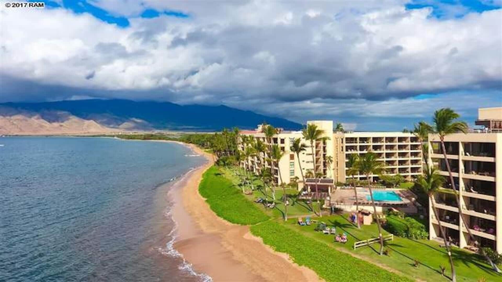 On the beach, sun loungers, beach towels