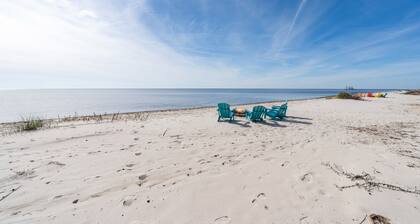 Sandhill Beachhouse - Capacidad 10, Playa natural privada - Ocean Springs / Biloxi Are