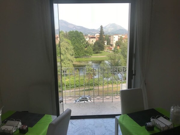 Blick von der Unterkunft