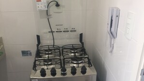 Chambre Double pour 1 personne, 2 chambres, vue ville | Cuisine privée