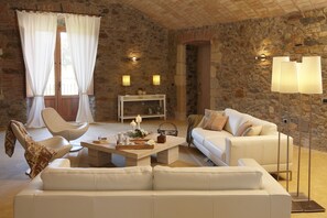 Una Smart TV, una chimenea, videojuegos, un reproductor de DVD