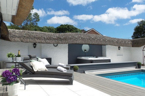 Our south-facing courtyard terrace is a real suntrap