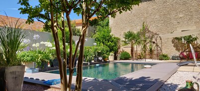 Renovated chapel, private pool, A/C, next Canal du midi