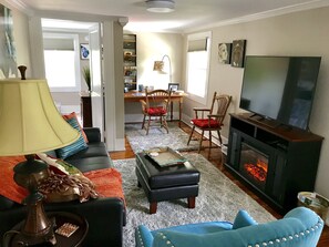 電視、壁爐、Netflix、書籍