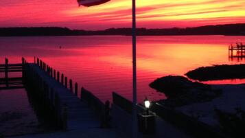 Plage, chaises longues