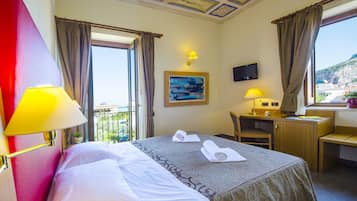 双人房, 海景 | 1 多间卧室、办公桌、免费 WiFi、床单