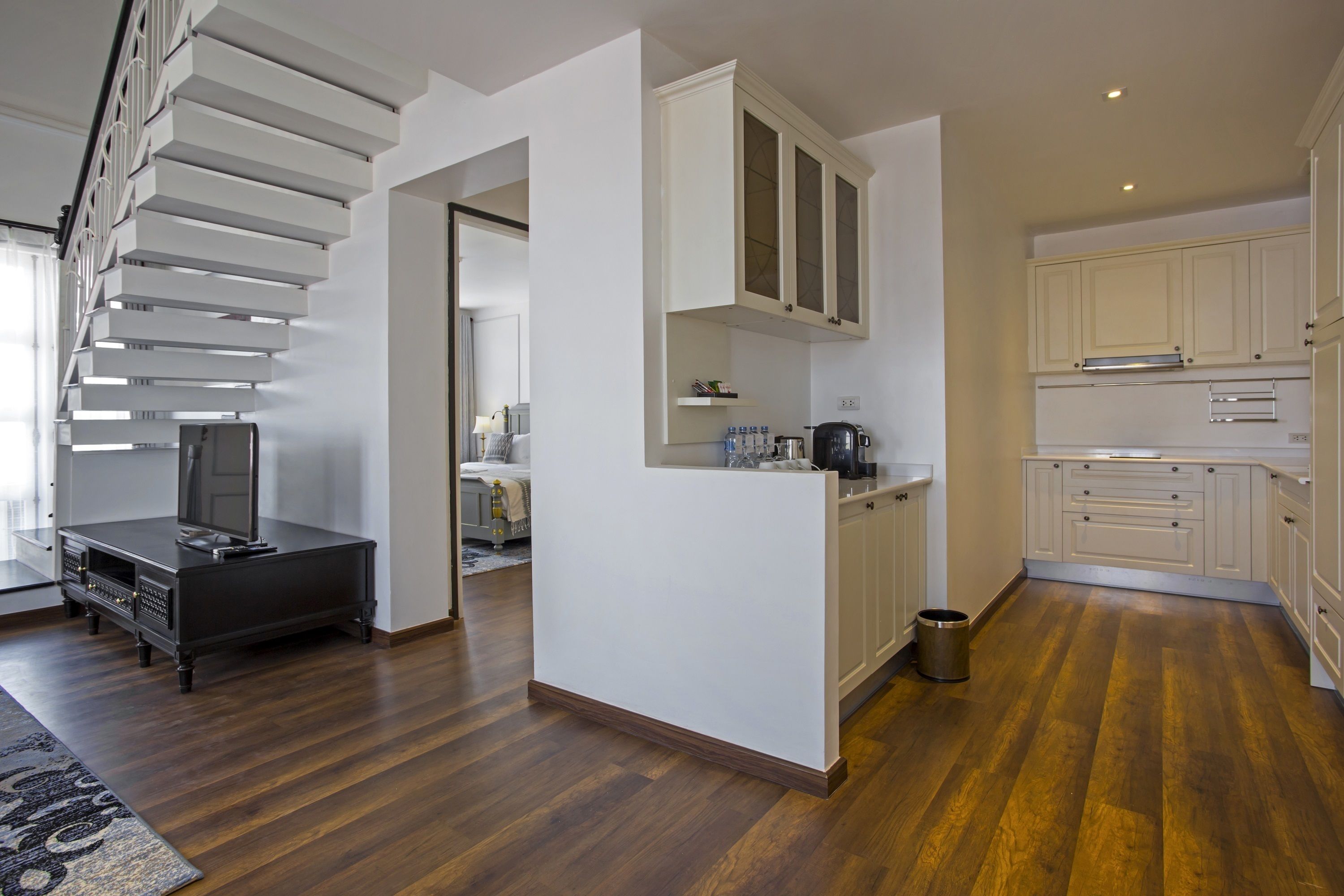 le thatluang suite | private kitchenette | fridge, coffee/tea maker, electric kettle