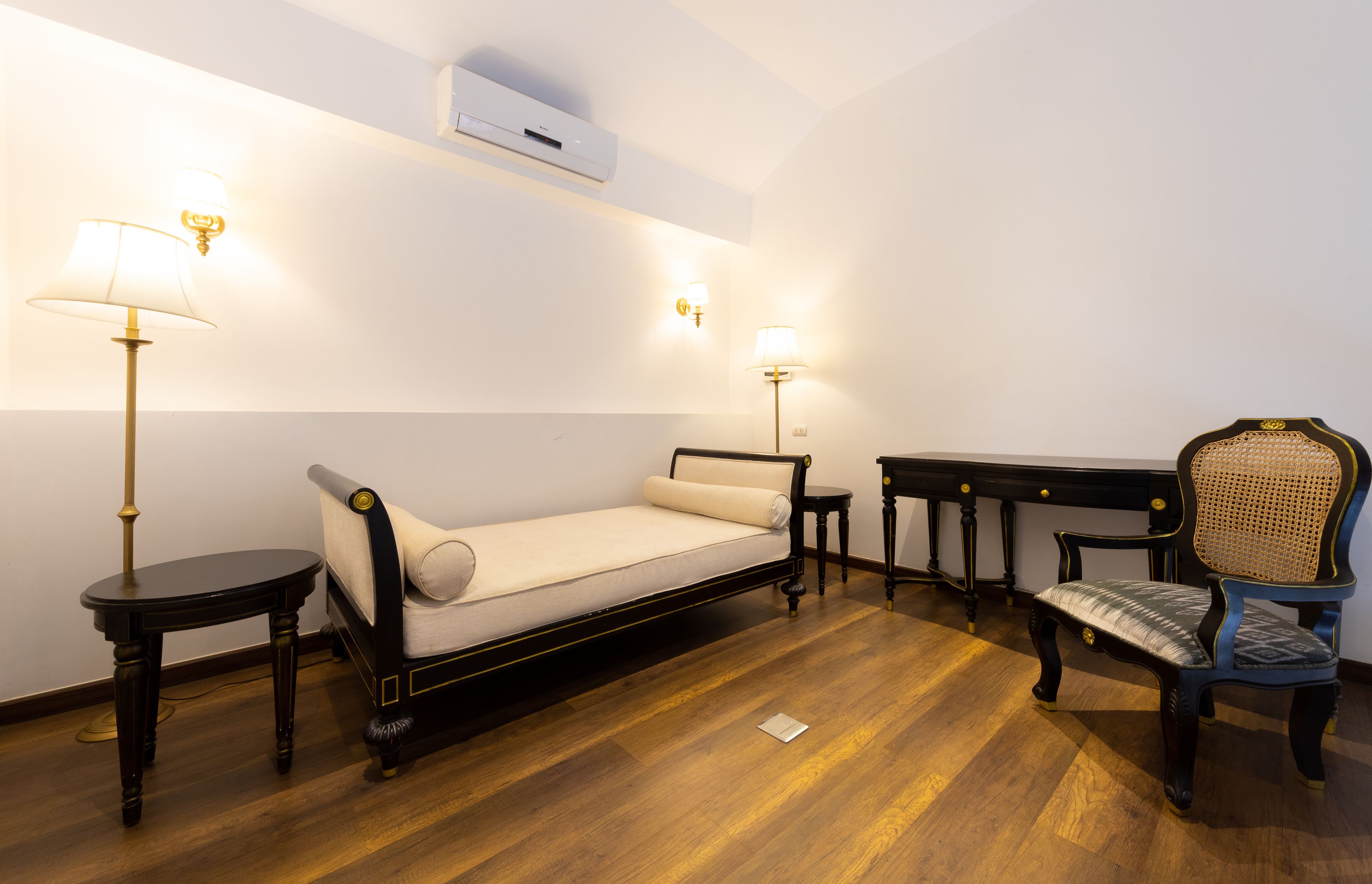 duplex suite | living area | flat-screen tv