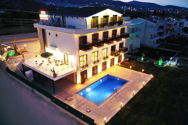 Front of property - evening/night