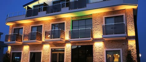 Front of property – evening/night