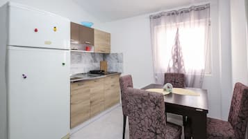 Economy Apartment | Private kitchen | Fridge