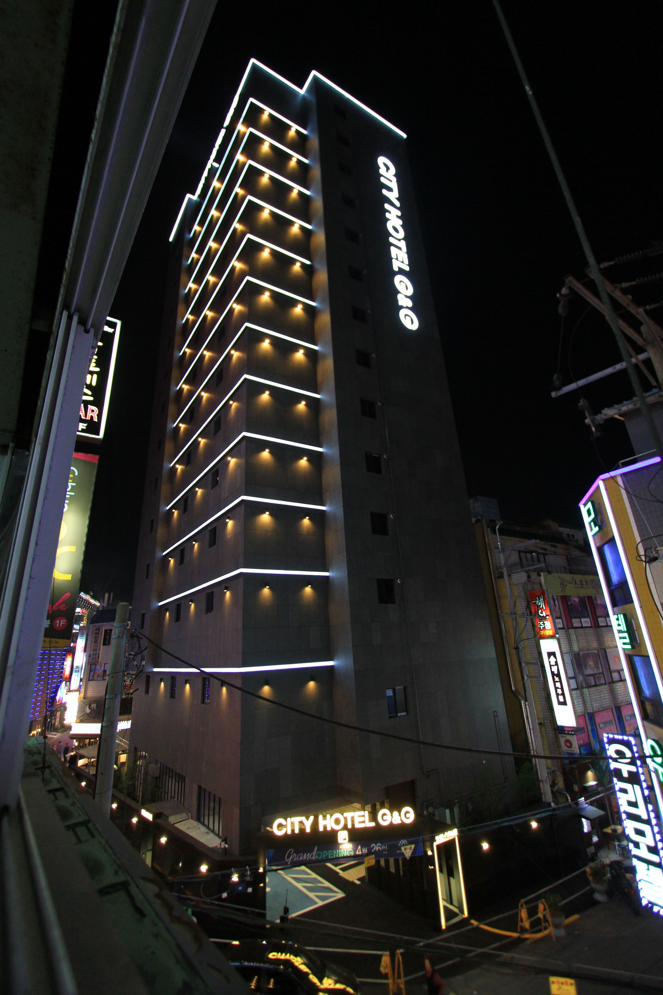 front of property – evening/night