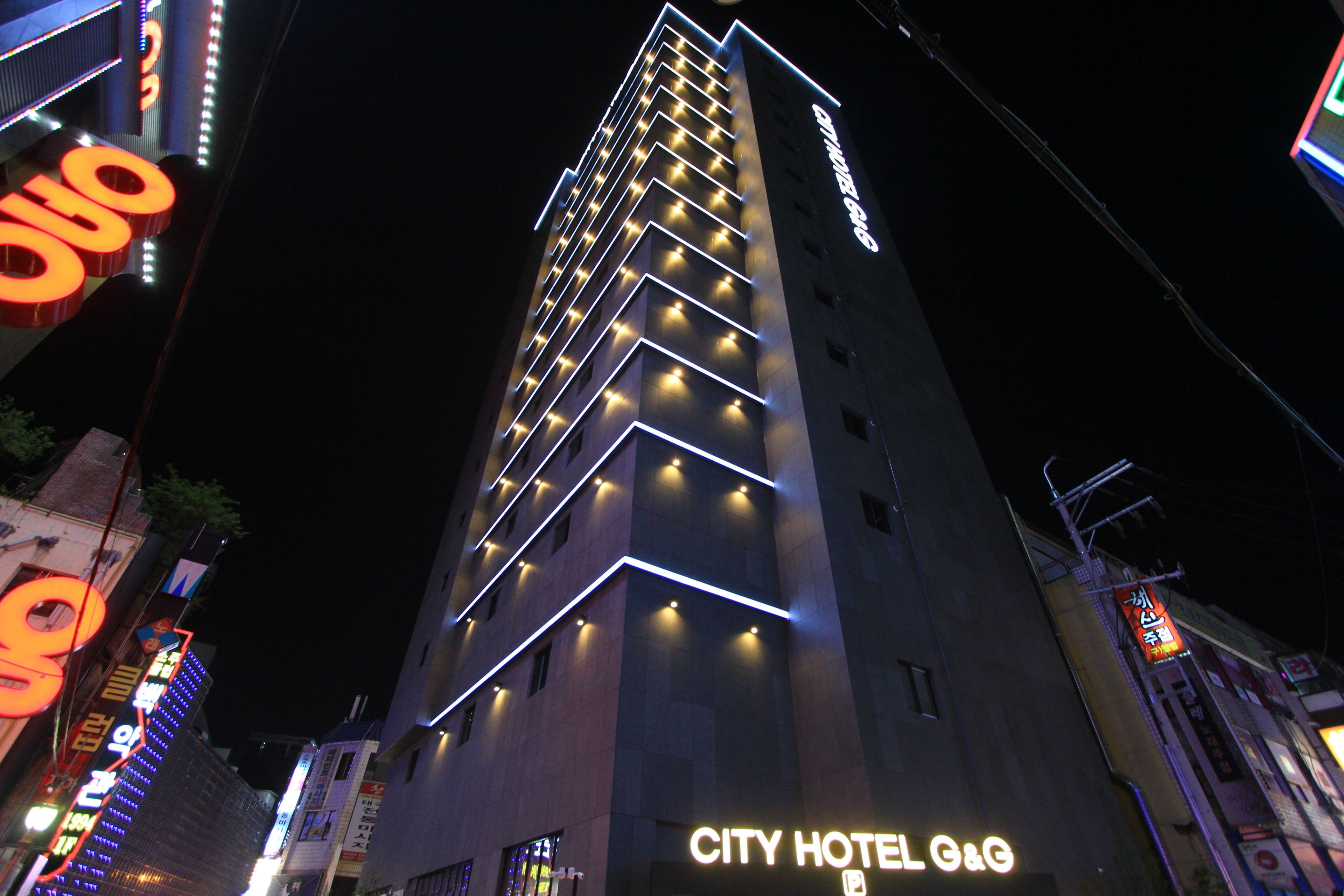 front of property – evening/night