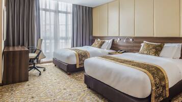 Deluxe Twin Room, 2 Double Beds | Premium bedding, down comforters, in-room safe, desk