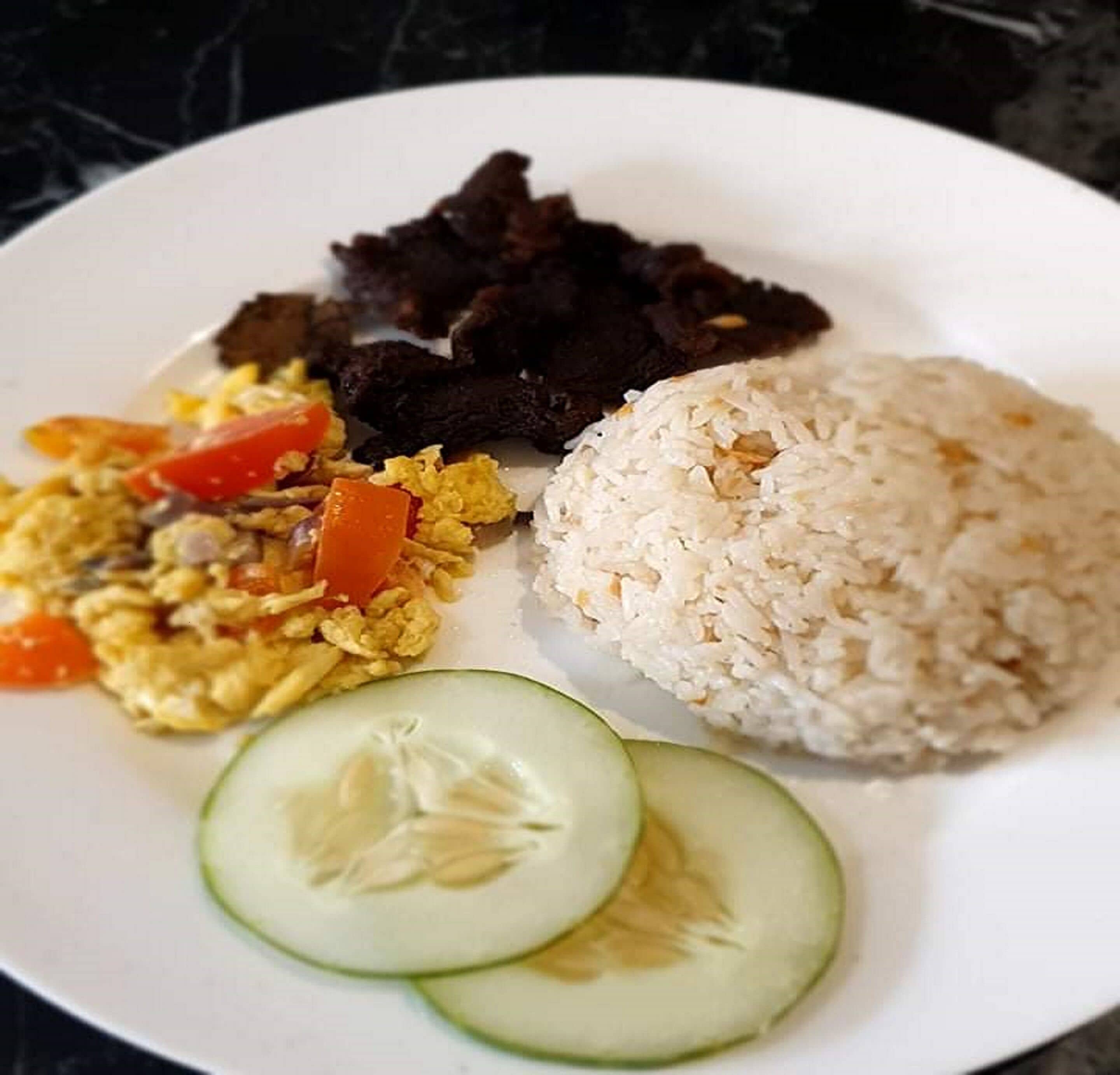 daily buffet breakfast (php 385 per person)