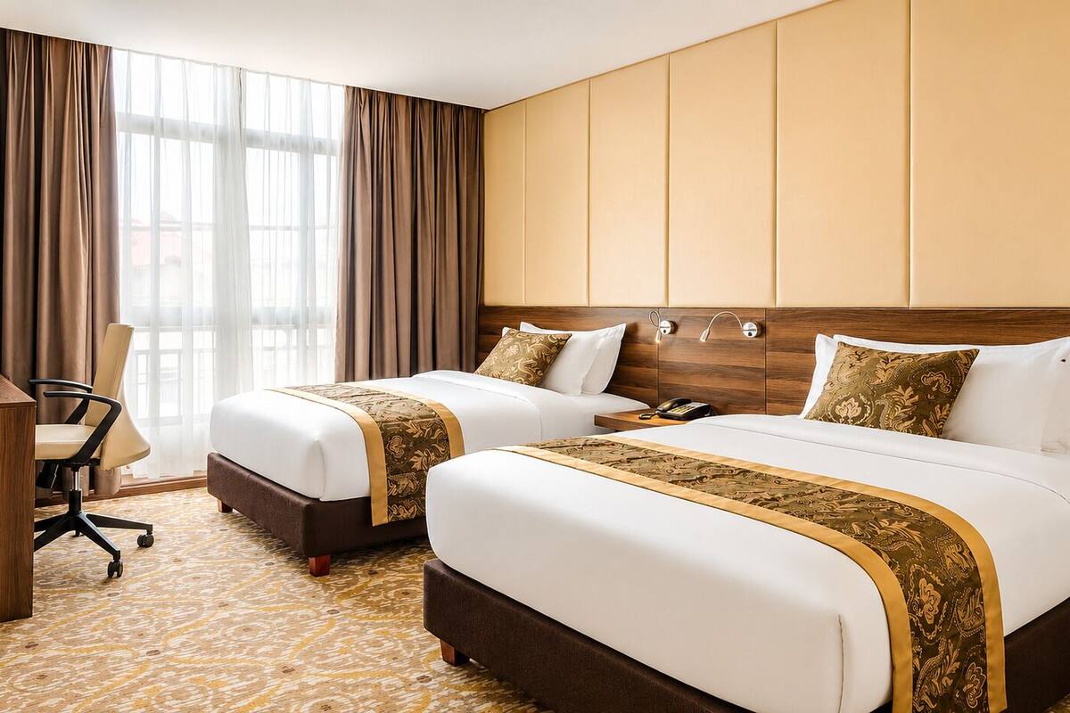 Deluxe-Zweibettzimmer, 2 Doppelbetten