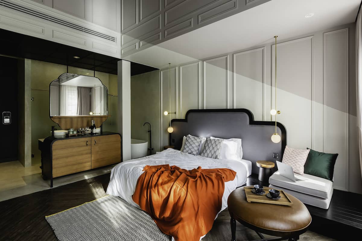 Deluxe Double Room | เครื่องนอนระดับพรีเมียม, มินิบาร์, ผ้าม่านกันแสง, Wi-Fi ฟรี