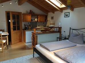 1 غرفة نوم وملاءات أسرّة