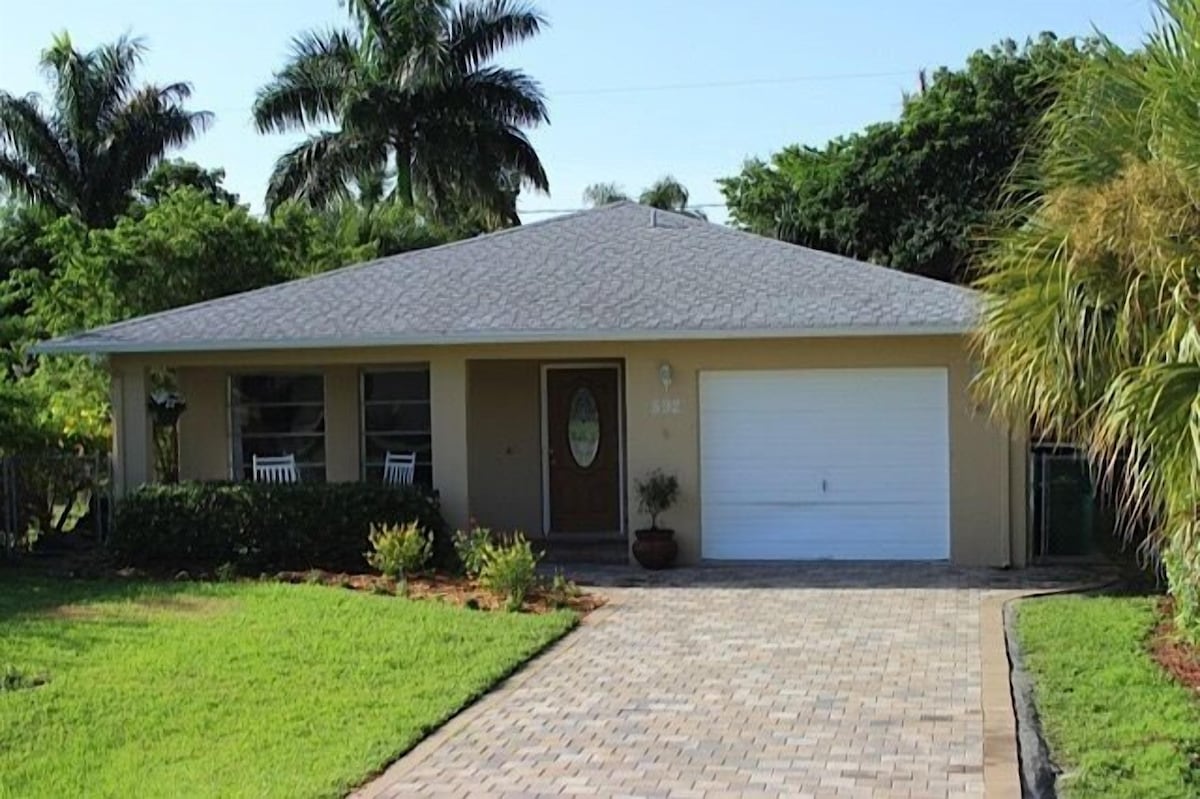 Photo 4 of Private, fenced-in pool, Morning Coffee on the porch and easy mile to the beach.