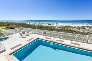 A heated pool