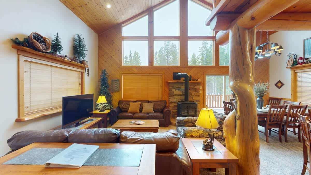 Télévision, cheminée, espaces bureaux