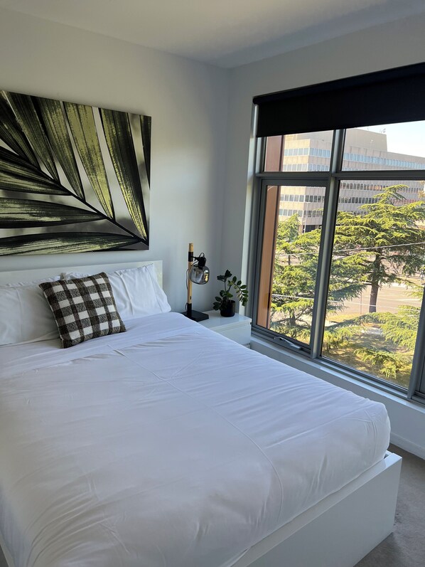 1 bedroom, premium bedding, down duvets, individually decorated