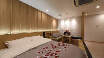 Down duvets, minibar, soundproofing, iron/ironing board