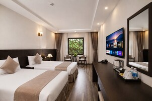1 habitación, minibar, escritorio y espacio para trabajar con laptop