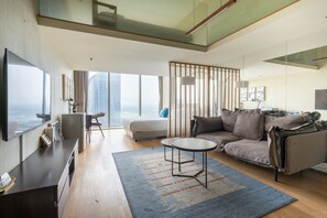 LOFT高级观景公寓   | 起居区 | 电视