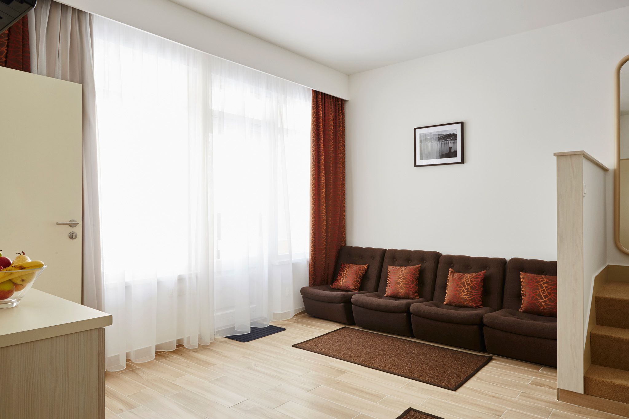 superior studio | living area | flat-screen tv