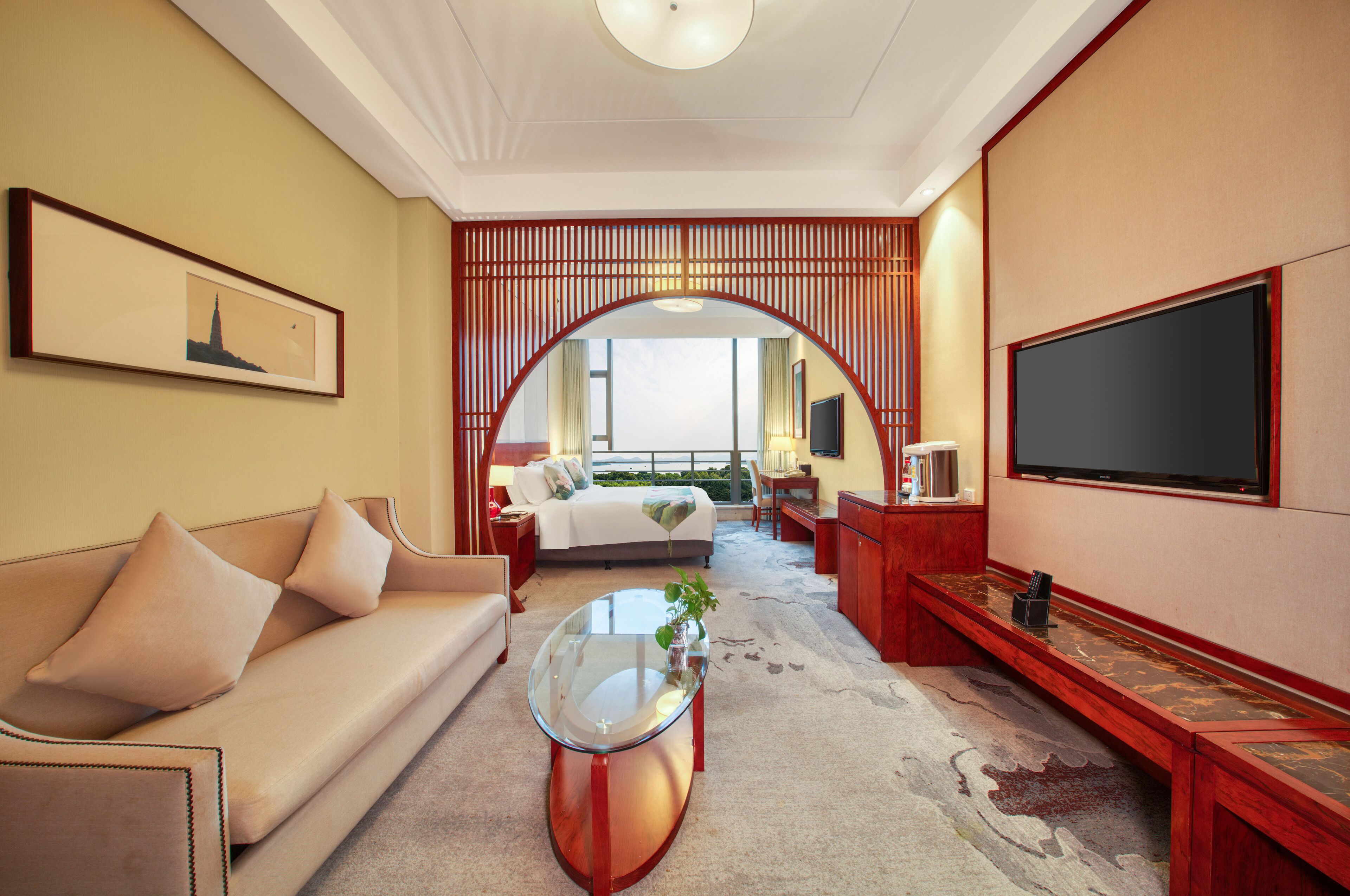 premier lake view room,1 queen bed  | minibar, in-room safe, desk, blackout curtains