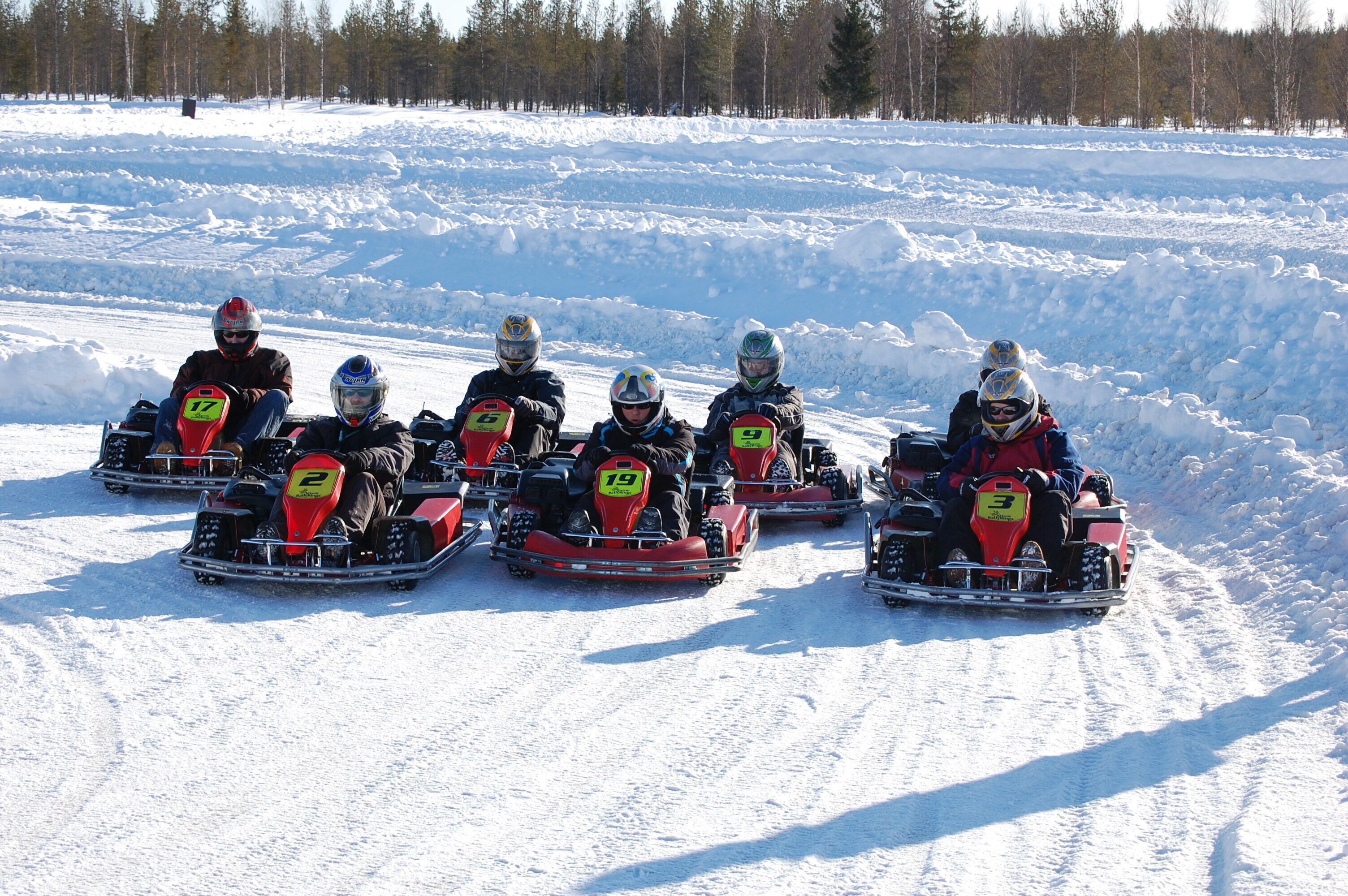 snowmobile riding