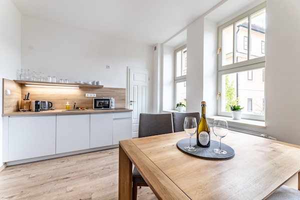 Familieleilighet (3) | Eget kjøkken | Kjøleskap, mikrobølgeovn, kokeplater og vannkoker