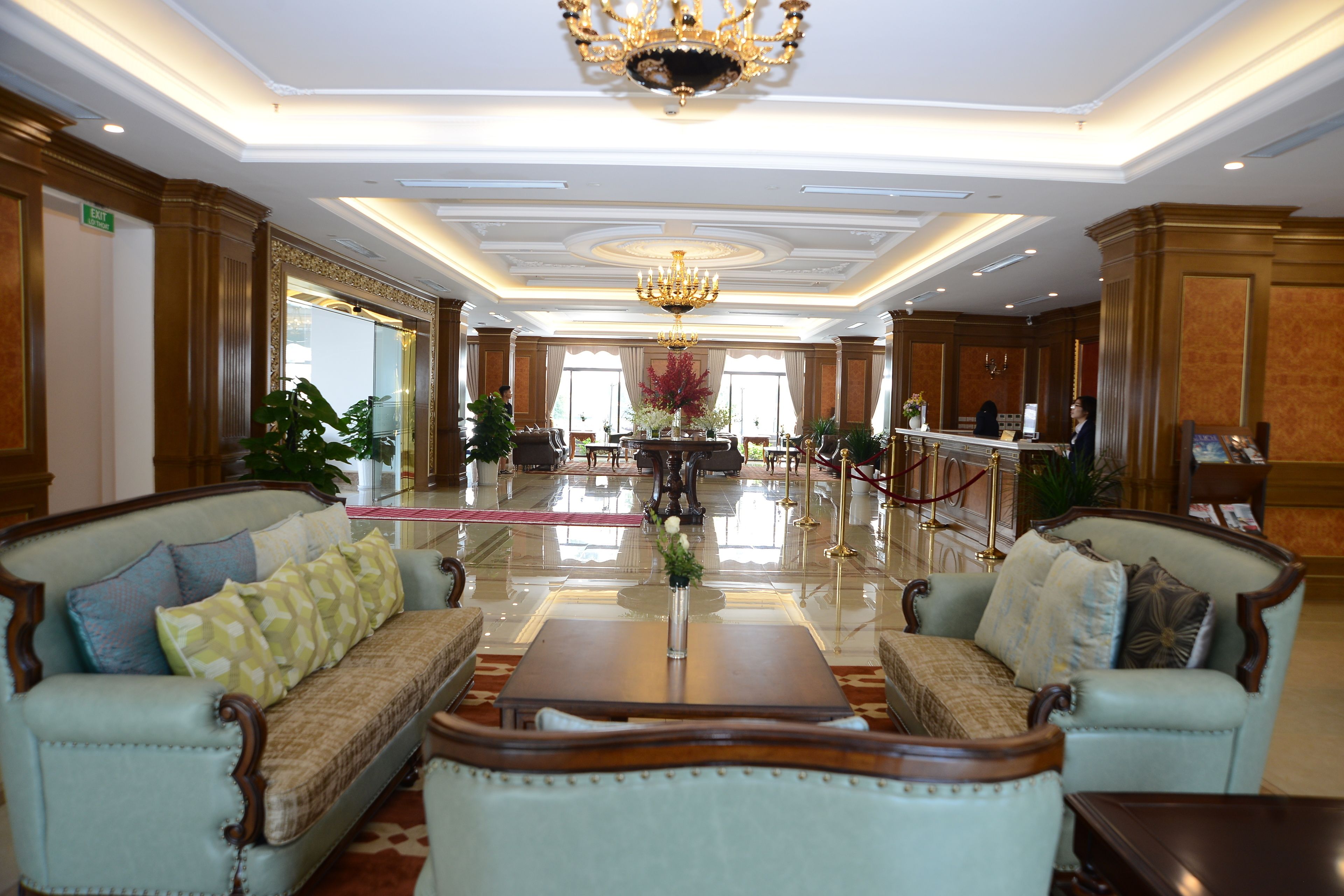 Sala de estar en el lobby
