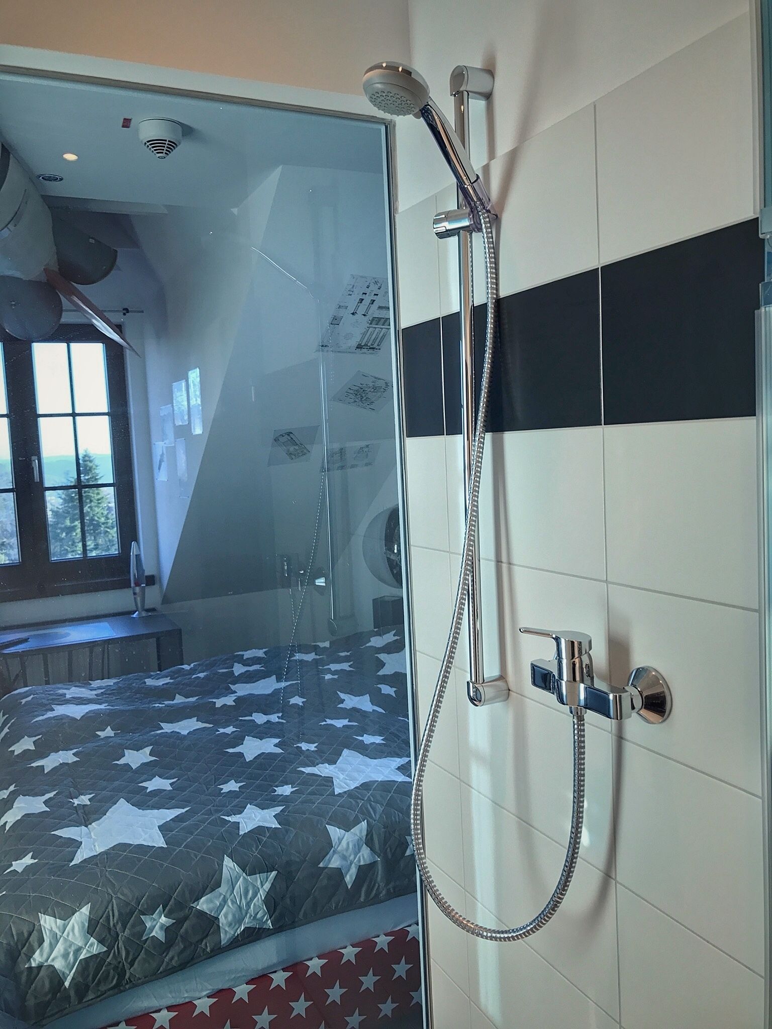 basic double room (rocket room) | bathroom shower