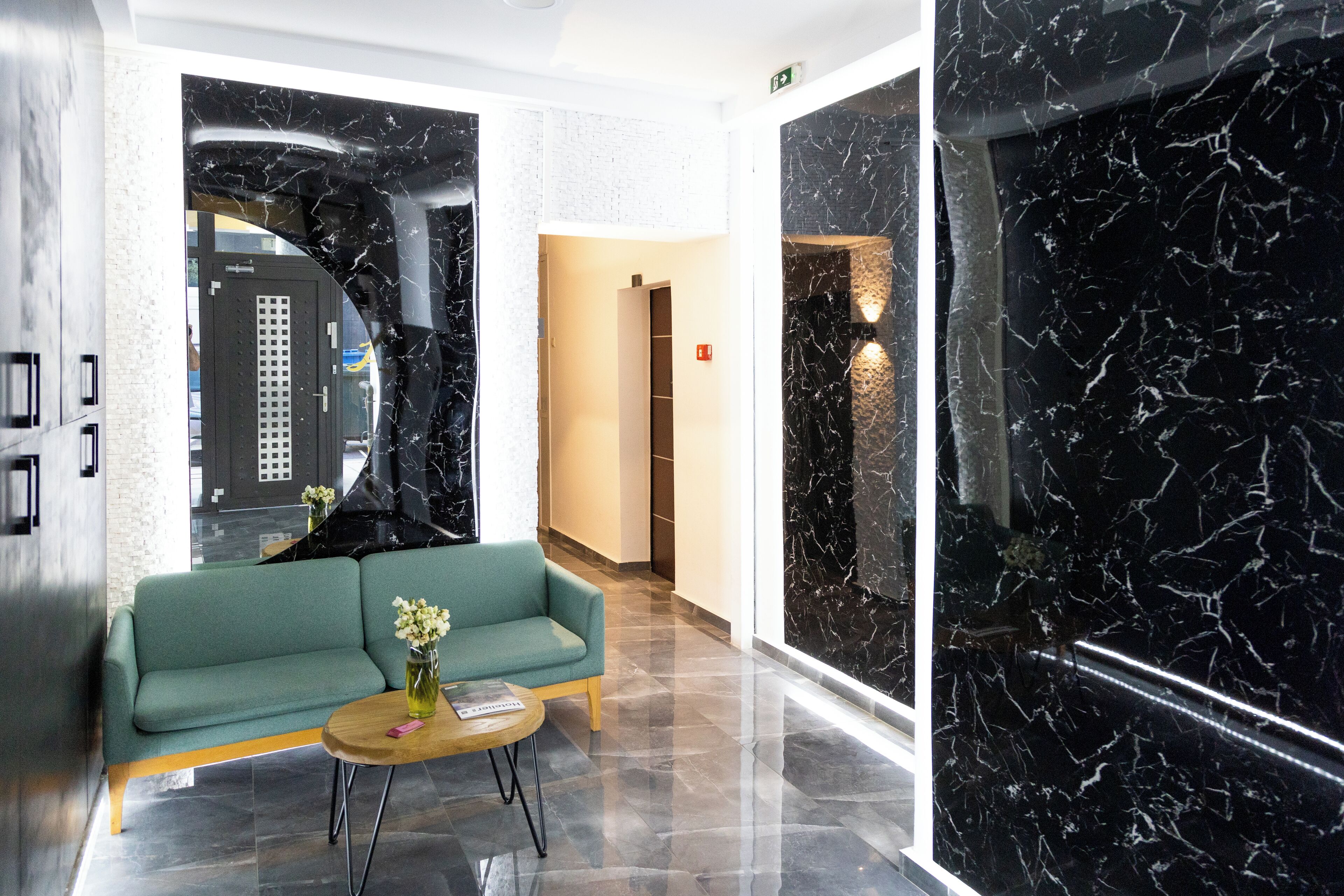 Sala de estar en el lobby