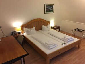 Desk, iron/ironing board, free WiFi, bed sheets