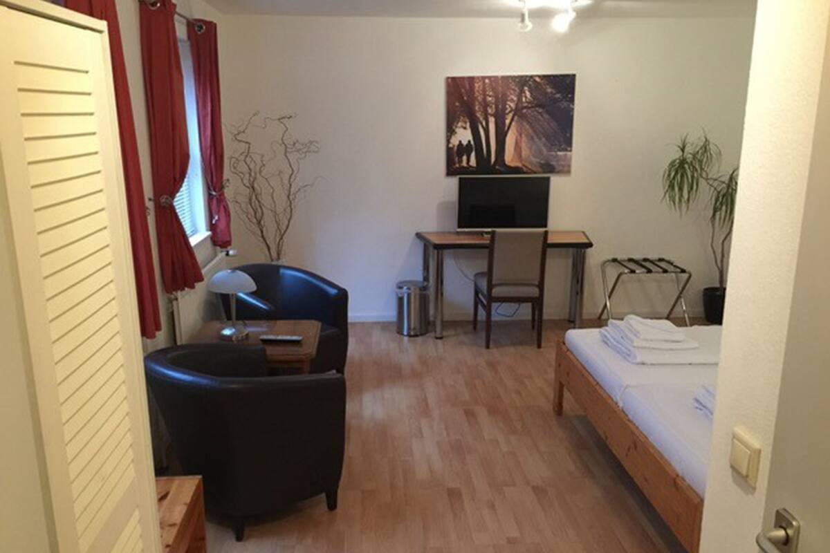 Desk, iron/ironing board, free WiFi, bed sheets