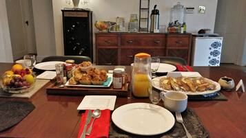 Free daily full breakfast