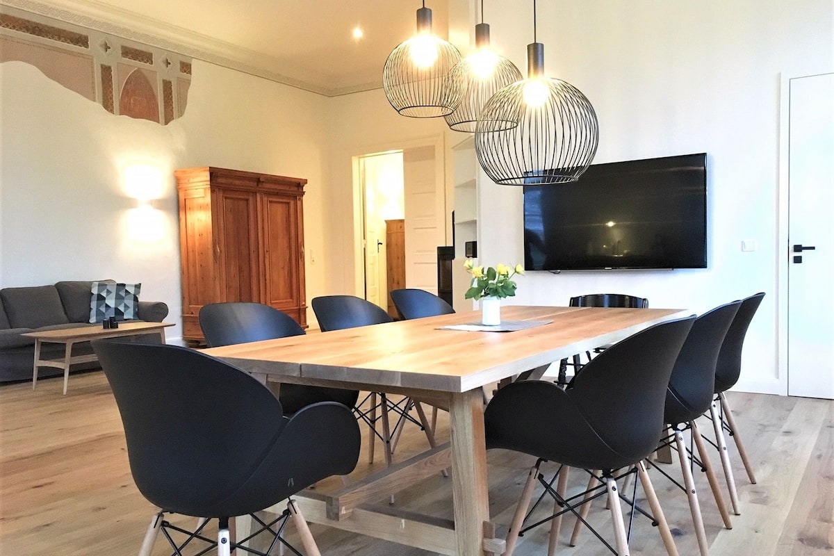 Apartment (Herrenhaus 5) | Living area | Flat-screen TV