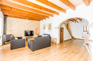 Villa, 3 Bedrooms, Private Pool | Living area | Flat-screen TV