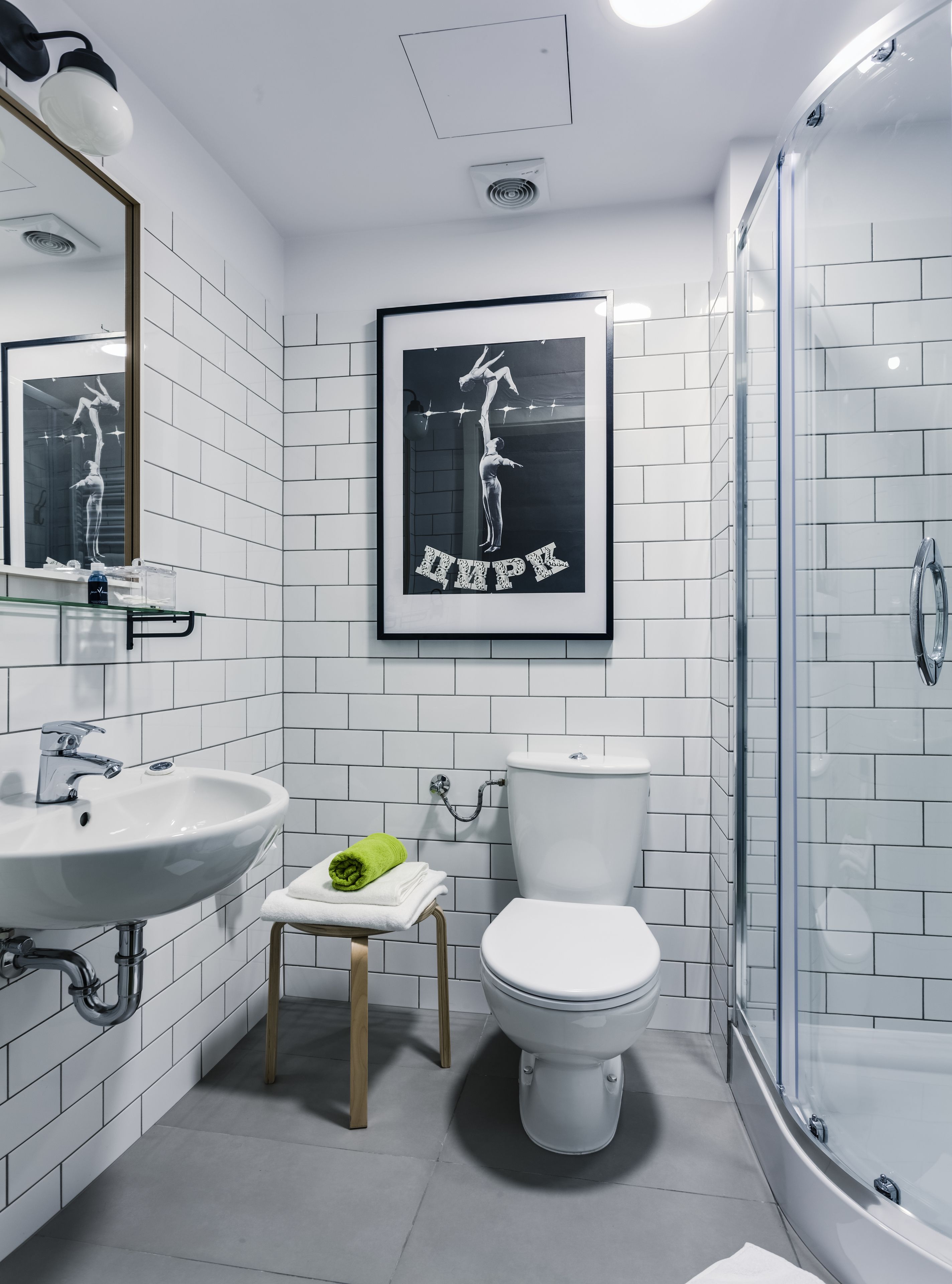 shower, free toiletries, hair dryer, slippers