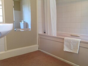 Dusch, hårtork och handdukar