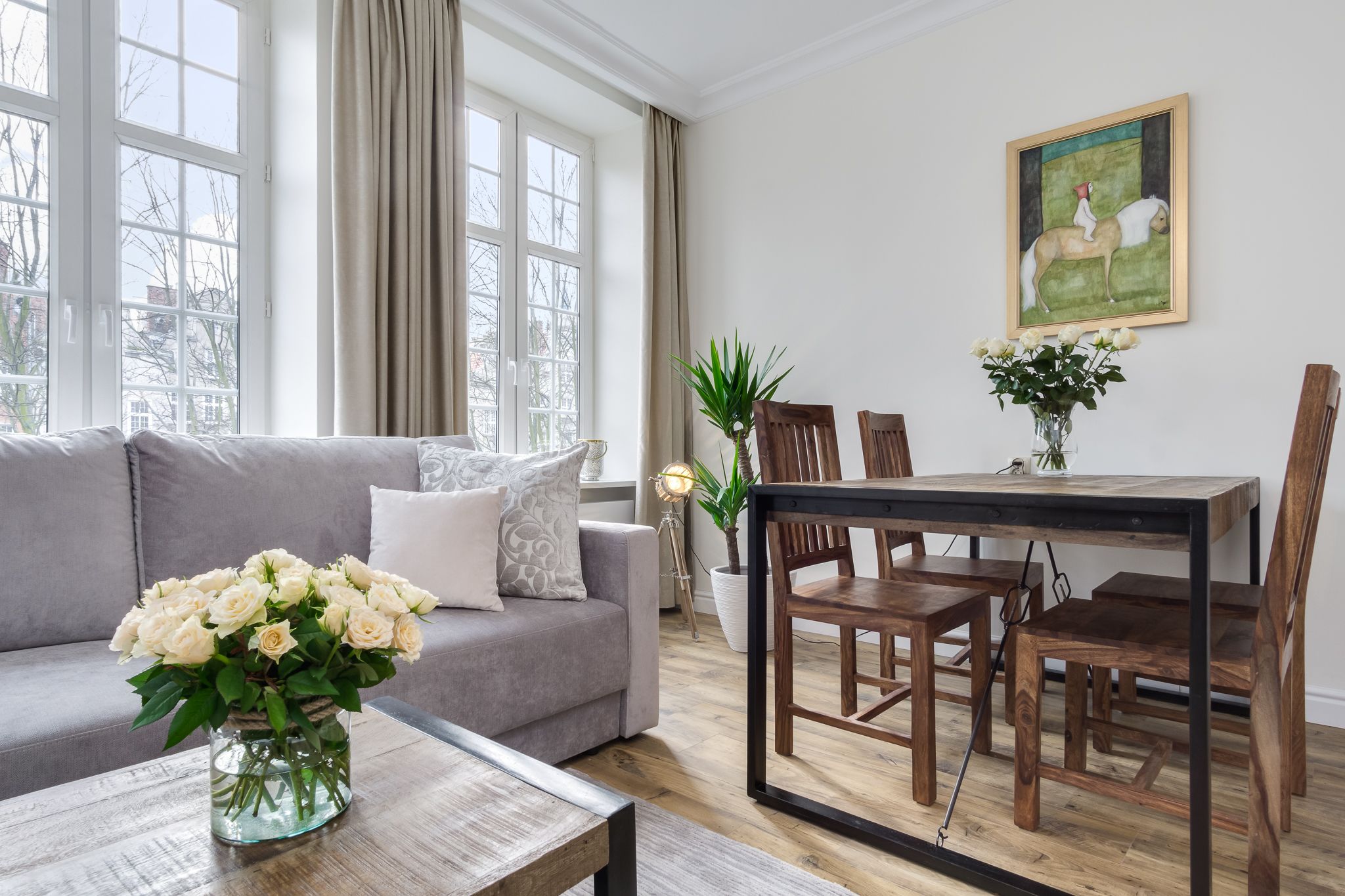 Spiseområde på rommet