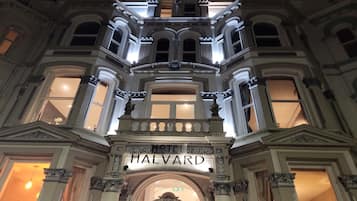 Front of property – evening/night