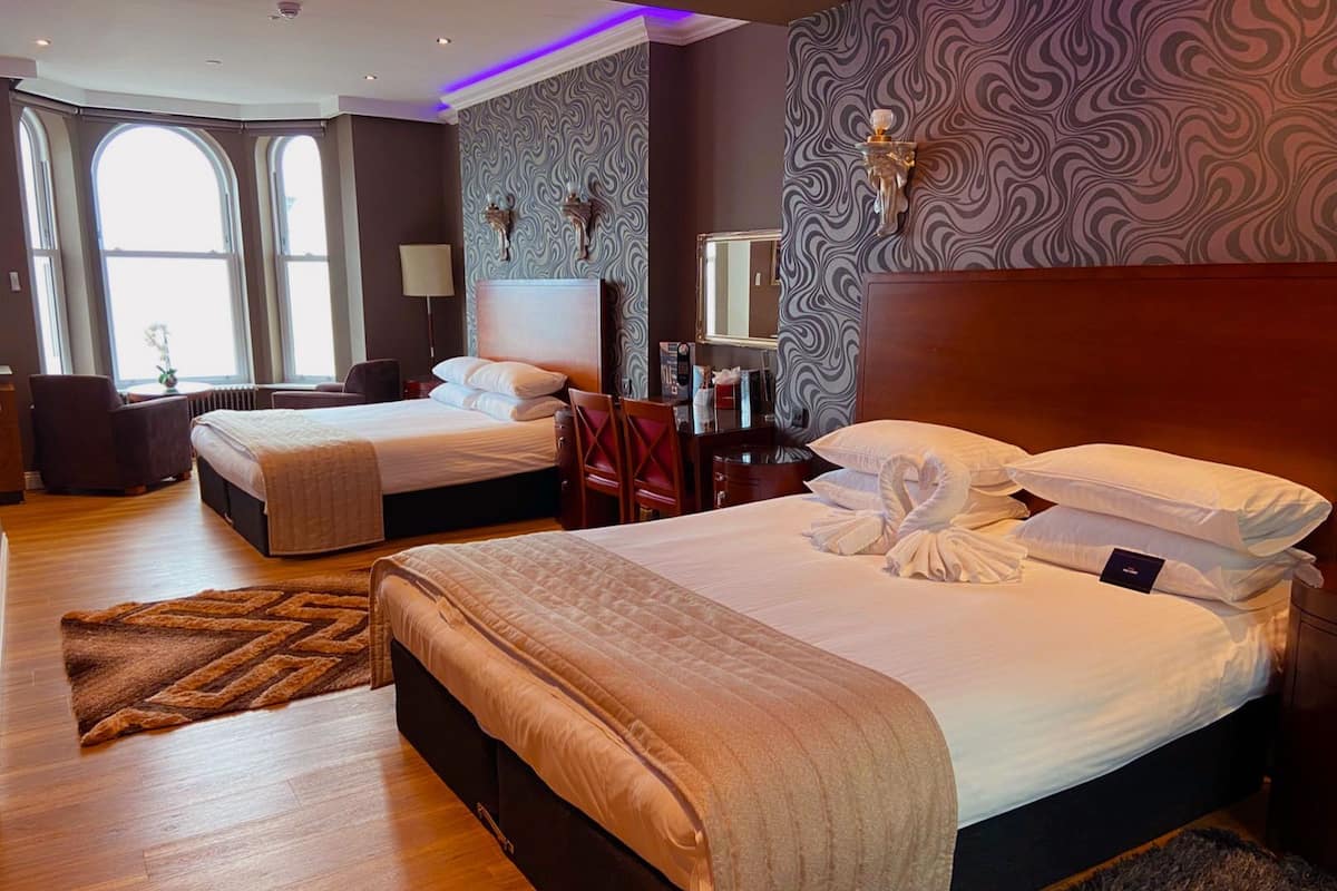 1 habitación y ropa de cama de alta calidad