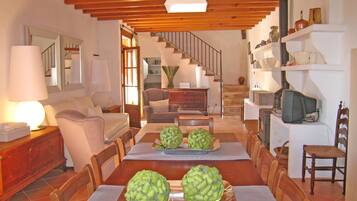 Villa, 3 chambres, piscine privée | Restauration dans la chambre