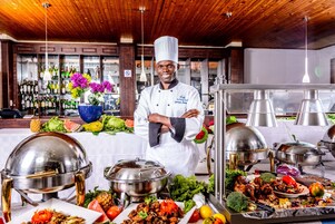 Café da manhã, almoço e jantar