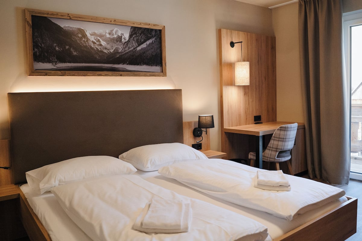 Standard Double Room, Mountain View | 1 bedroom, premium bedding, desk, laptop workspace